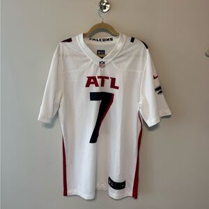 NFL Men's White and Red Falcons Jersey